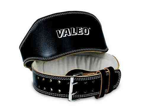 Valeo Leather Lifting Belt- Black