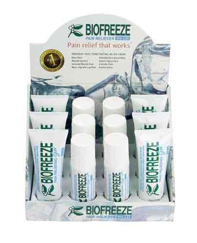 Biofreeze Cntrtop Disply Incl 6-4oz Tubes & 6-3oz Roll-Ons