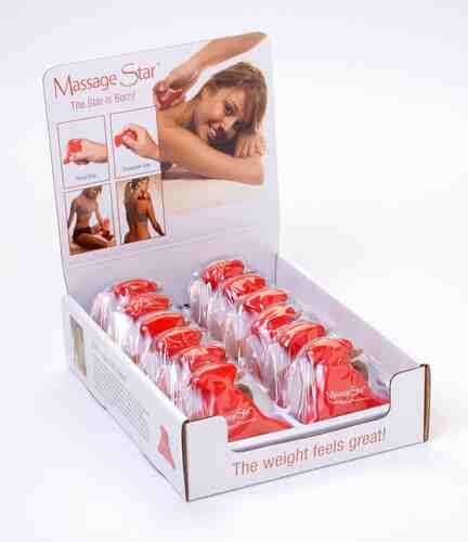 Massage Star Countertop Display w/12 Massage Stars