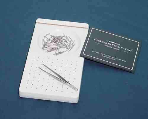 Oconnor Tweezer Dexterity Test