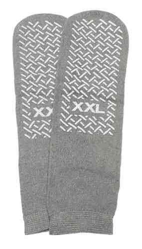 Slipper Socks; XXL Grey Pair Mens 12-13