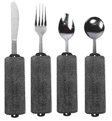 Built-Up Soft Handle Utensil Set/4