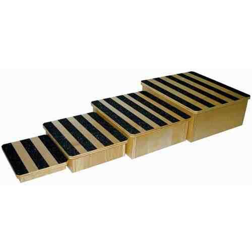 Footstools  Wooden  Stackable and Nestable  Set/4