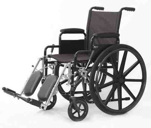 Wheelchair Std 18  W/Fixed Arms & ELRs