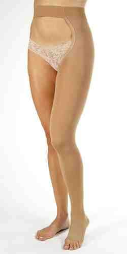 Chaps 20-30 Open Toe Beige Small Left Leg