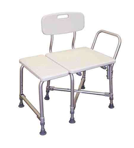 Bariatric Transfer Bench 600 Lb. Capacity-White