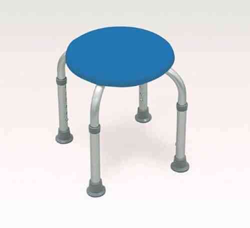 Bath Stool  - Round  Blue