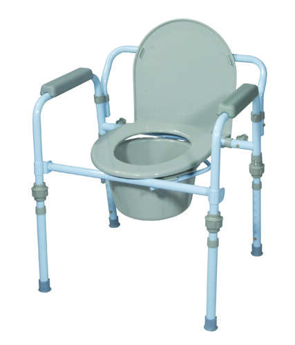 Commode  Folding Steel Retail Packaged