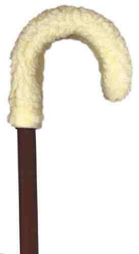 Fleece Cane Grip Curved Handle