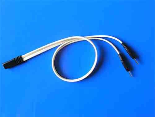 Bifurcated Lead Wire 18  Pin / Pin Black