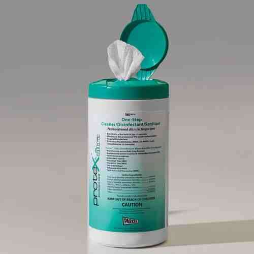 Protex Ultra Disinfectant Wipe 100 ct canister 7 x10 Textured