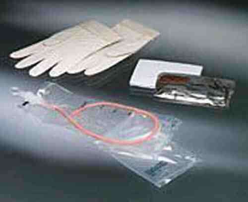 Touchless Unisex Catheter Kit 14fr Red Rubber W/1100cc Bag
