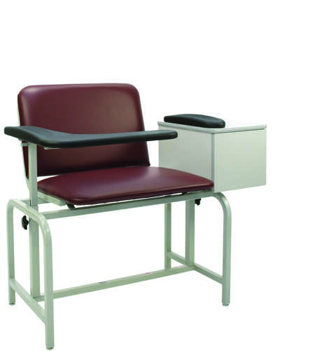 Bariatric X-Wide Padded Blood Drawing Chair w/ Cabinet
