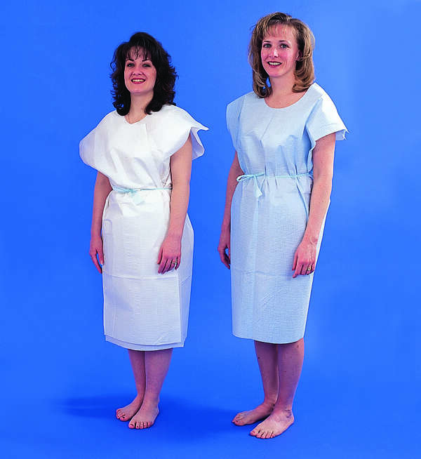 Paper Patient Exam Gowns- Blue Bx/50