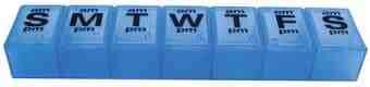 Pill Organizer XXL Translucent Blue