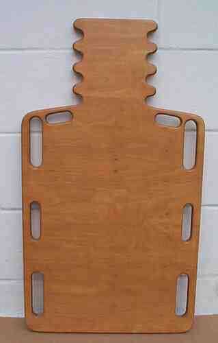 Wood Short Spine Backboard W/ Pinned Hole  32  L  x 16  W