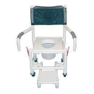 Shower Chair  w/Vacuum Seat & Sliding Footrest