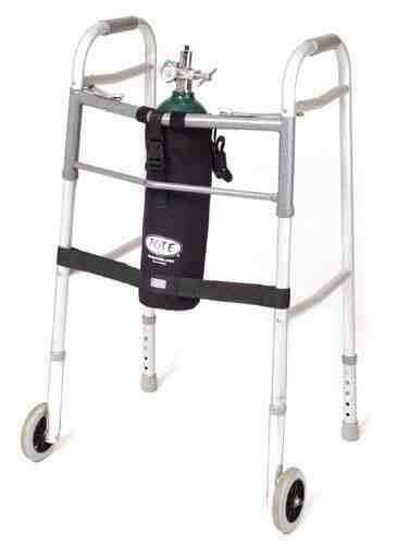 TOTE Oxygen Tank Carrier fits D-Cylinder for Wheeled Walker