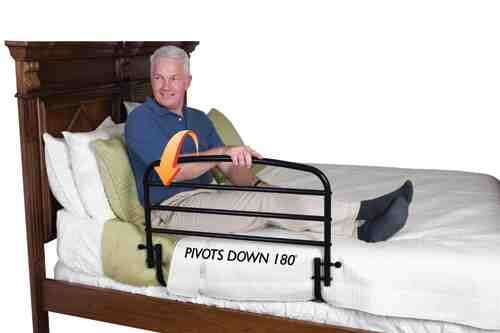 Fold-Down Safety Bed Rail