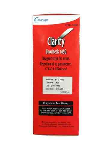 Urocheck 10 SG Urine Analysis Test Strips Bx/ 100