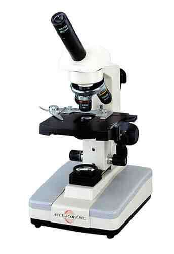 Student Monocular Microscope Inclined w/Fluorescent  Illum.