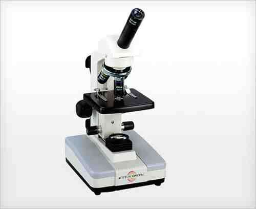 Student Monocular Microscope w/Iris Diaphragm & Fluor Illum