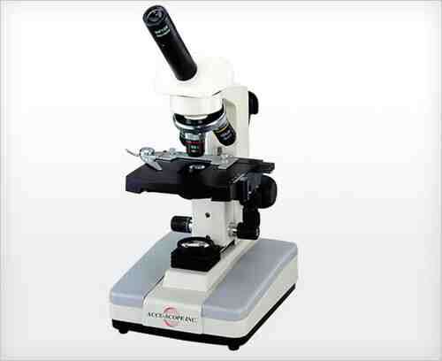 Student Monocular Microscope w/Mech. Stage & Fluor. Illum