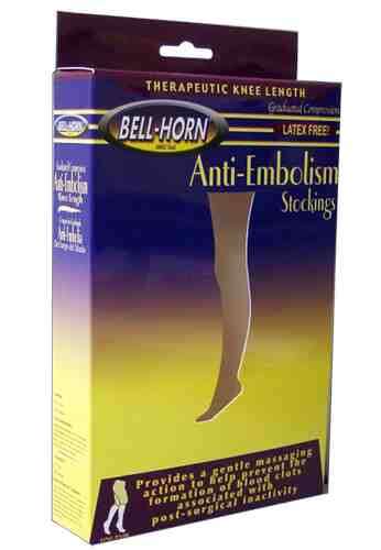 18mmHg KH Anti-Em Stockings Open Toe  Beige  Small