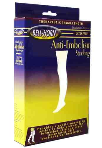 18mmHg TH Anti-Em Stockings Open Toe  White  XXX-Large