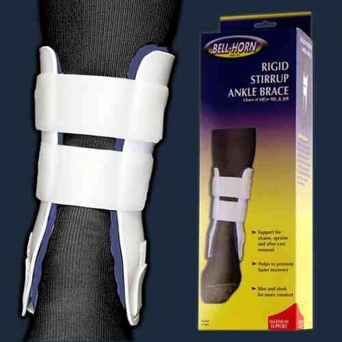 Rigid Stirrup Air Ankle Brace With Hand Pump Trainer 9
