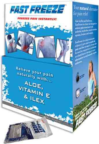 FastFreeze ProStyle Therapy Gel  Dispenser w/100 5gm Packs