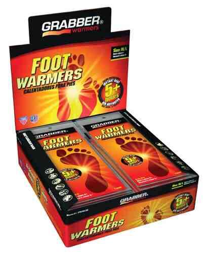 Foot Warmer Display Grabber Medium/Large   Box/30 pair