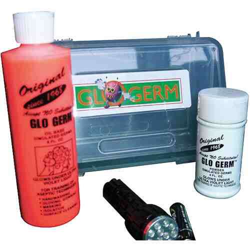 Kit  Glo-Germ  w/UV Light  Gel Oil  Powder