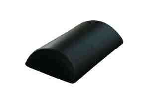 Bolster-Half   8 x18  Black Naugahyde