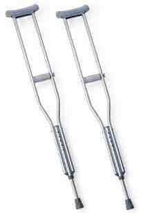 Crutches Alum Adjustable  (pr) Tall Adult  Medline