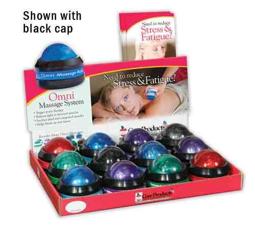 Omni Roller Kit- White Cap Assorted Colors-Display 12 pcs