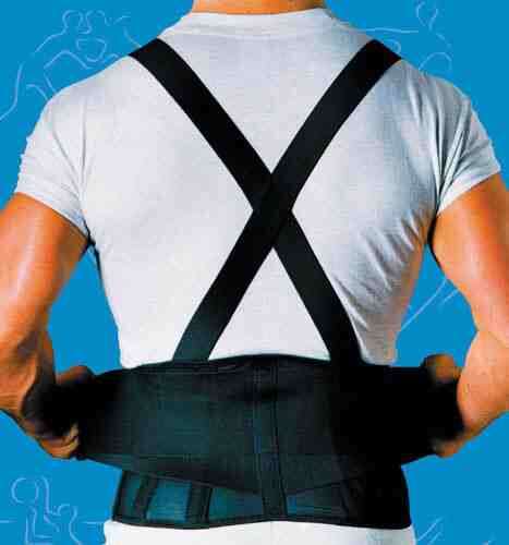 9  Back Belts With Suspenders Black XX-Large Sportaid