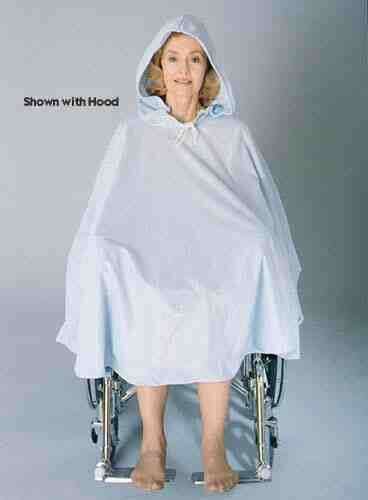 Wheelchair Shower  Poncho With Hood