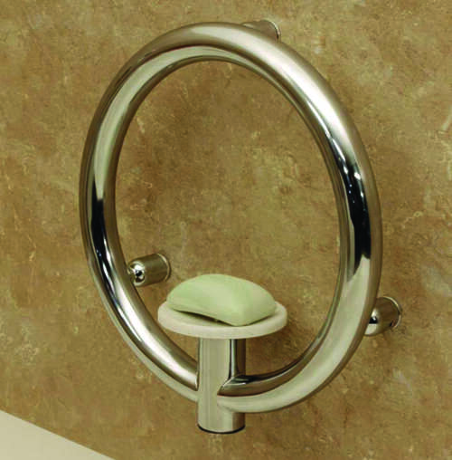 Invisia Soap Dish Grab Bar Chrome Plated