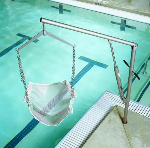 Hoyer Pool Lift  Hydraulic w/ Sling w/Back & Chains