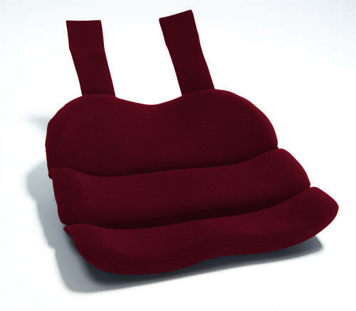 Obus Contoured Seat Cushion Burgundy  (Bagged)